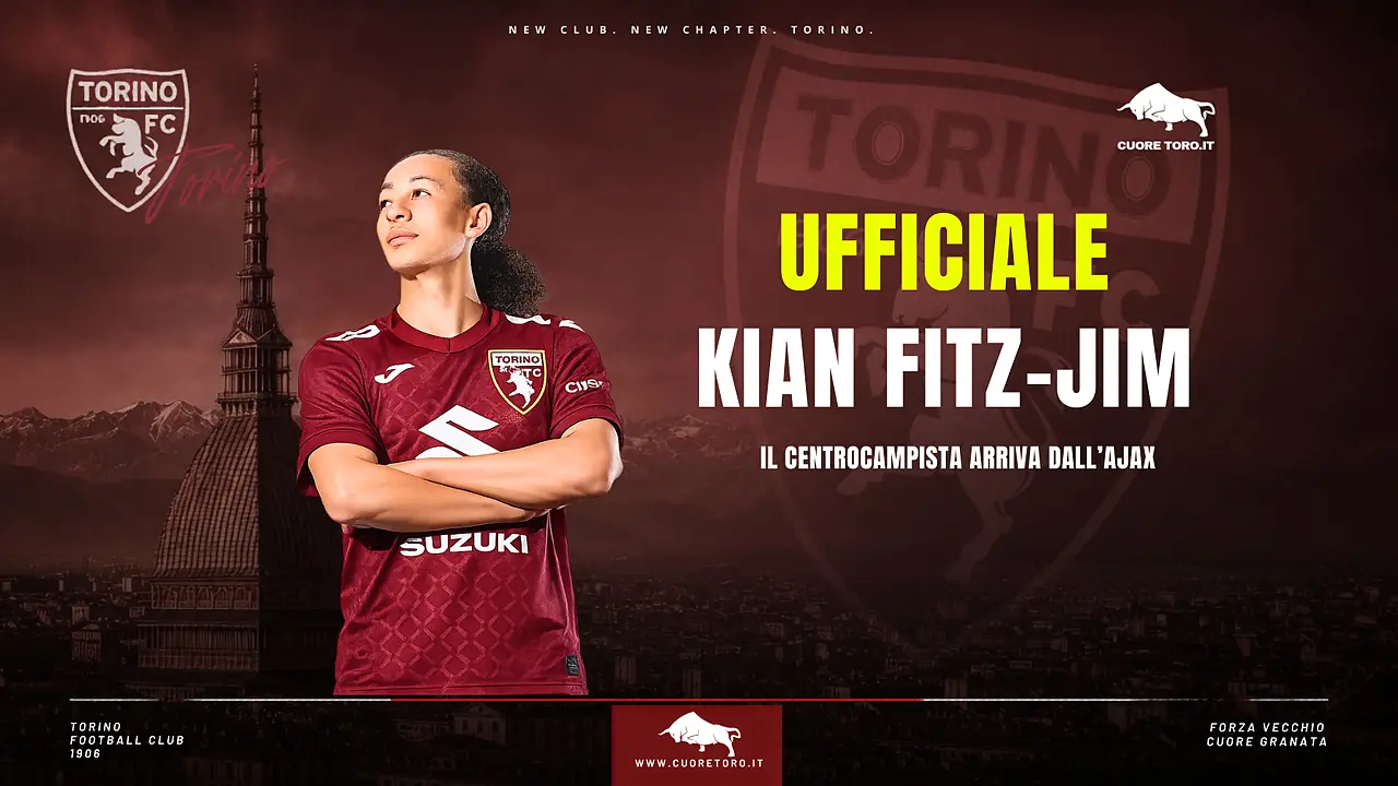 Ufficiale: Kian Fitz-Jim dall’Ajax al Torino