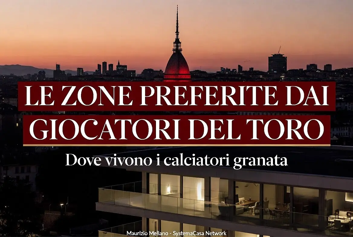 Le zone preferite dai giocatori di Torino