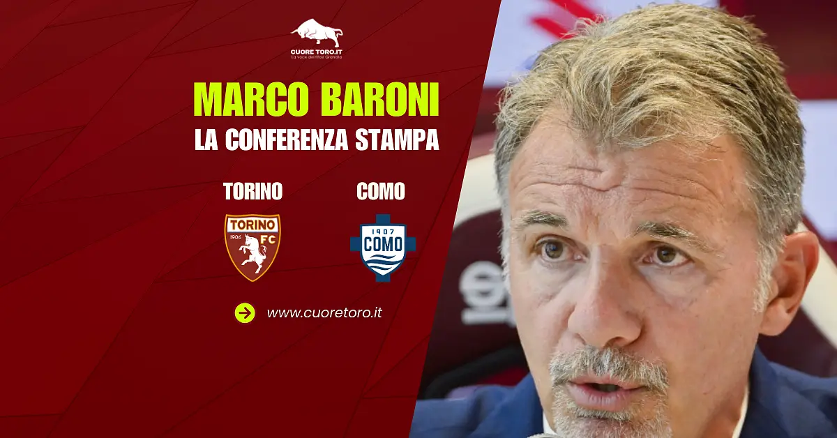 Torino Como, Baroni in conferenza stampa