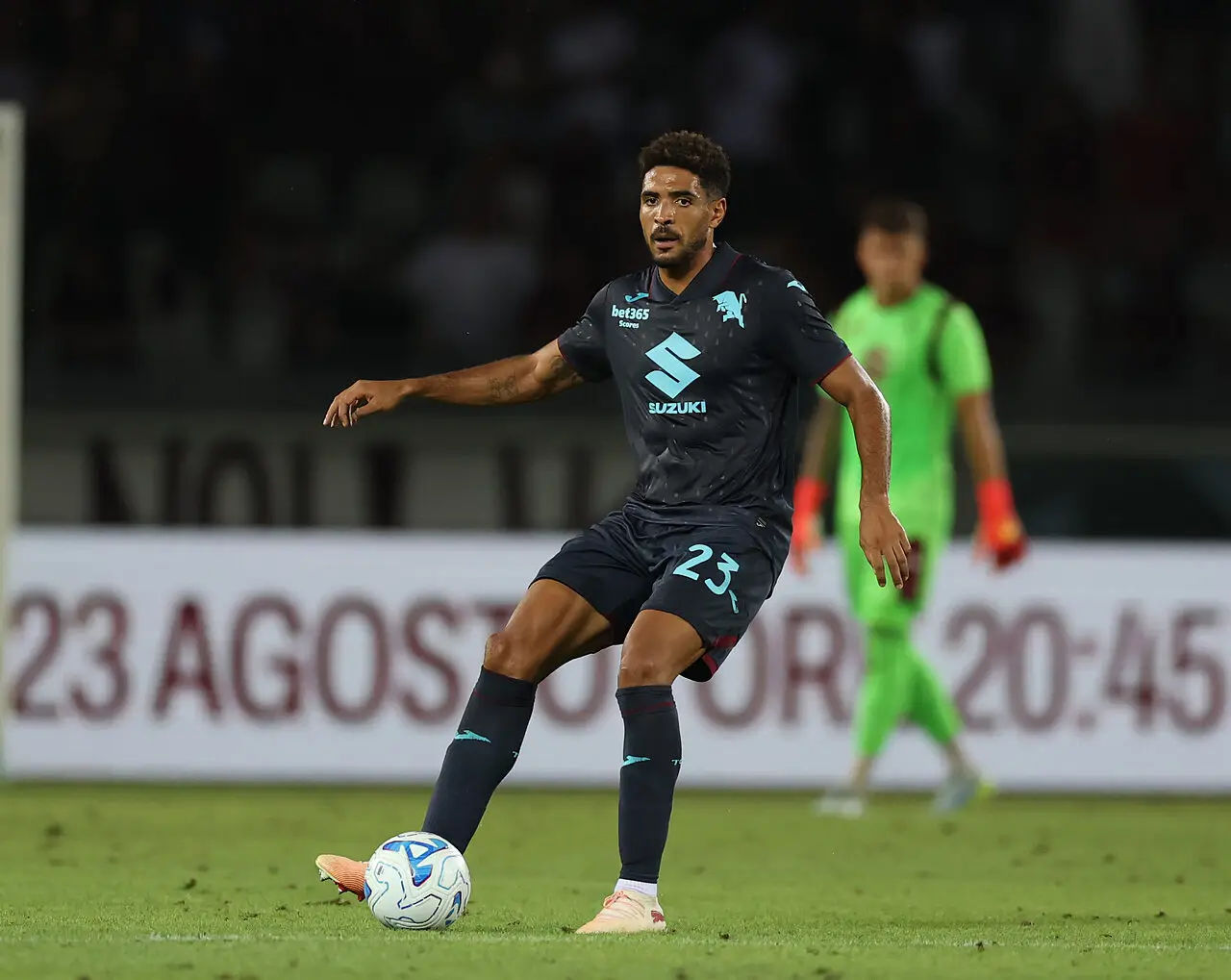 Saul Coco in azione in Torino Carrarese di Coppa Italia