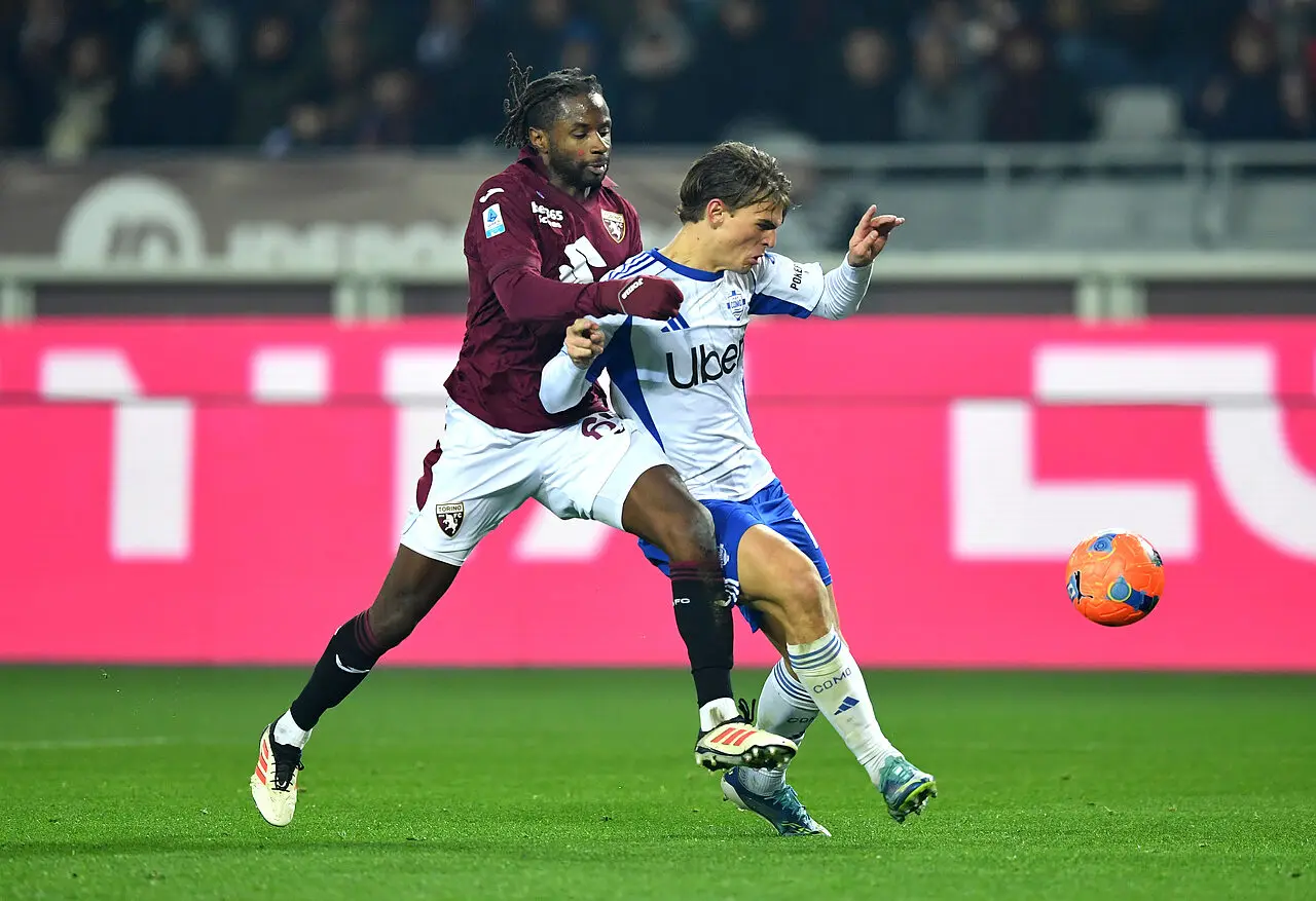 Adrien Tameze e Nico Paz, in Torino Como. Le probabili formazioni di Como Torino