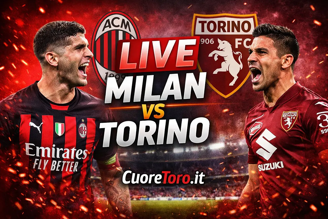 Milan Torino LIVE - Formazioni, diretta, gol e tabellino