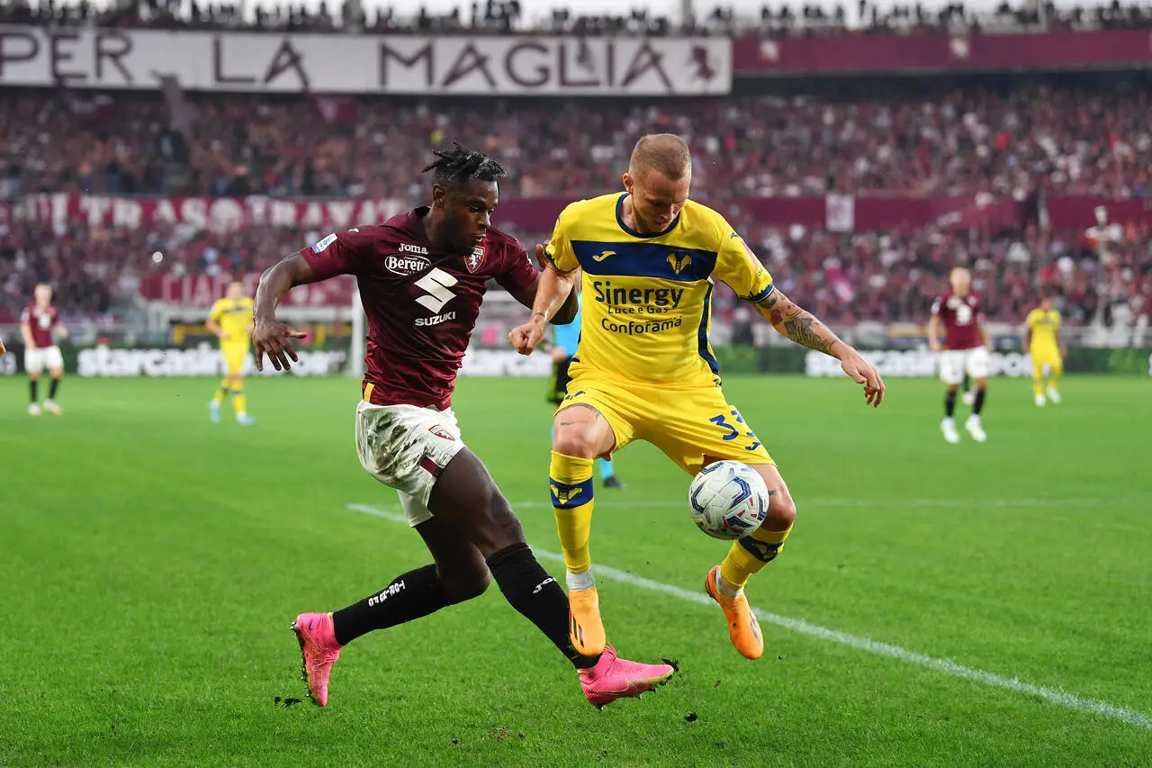 Ondrej Duda e Duvan Zapata in Torino Hellas Verona