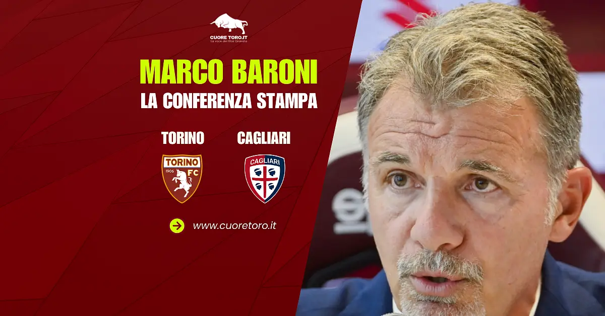 Torino Cagliari, Marco Baroni in conferenza stampa