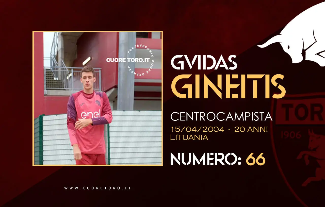 Rosa Torino Fc 2024-2025 - Gvidas Gineitis