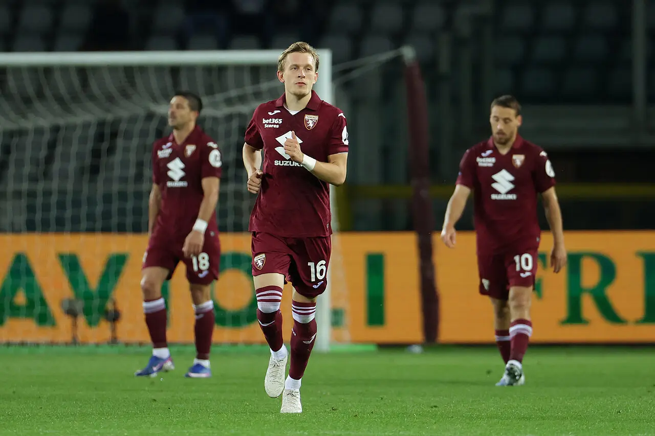 Torino Sassuolo, gol di Pedersen