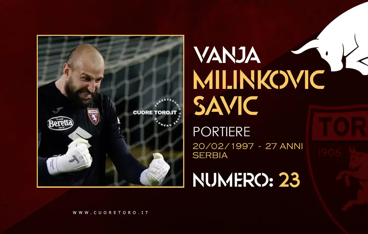Rosa Torino Fc 2024-2025 - Vanja Milinkovic Savic