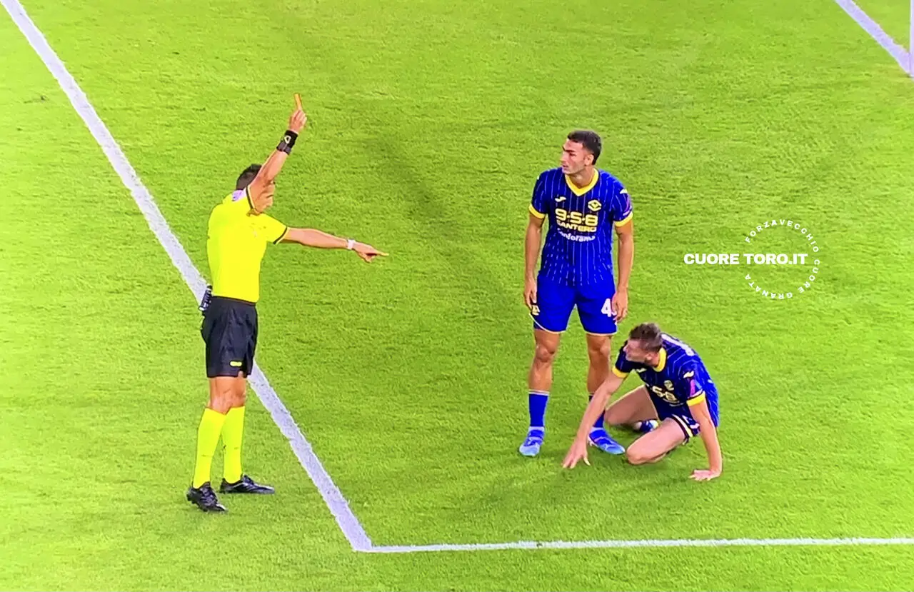 Verona Torino espulsione Dawidowicz