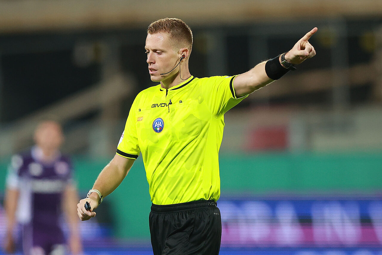 Kevin Bonacina, arbitro di Roma Torino di Coppa Italia
