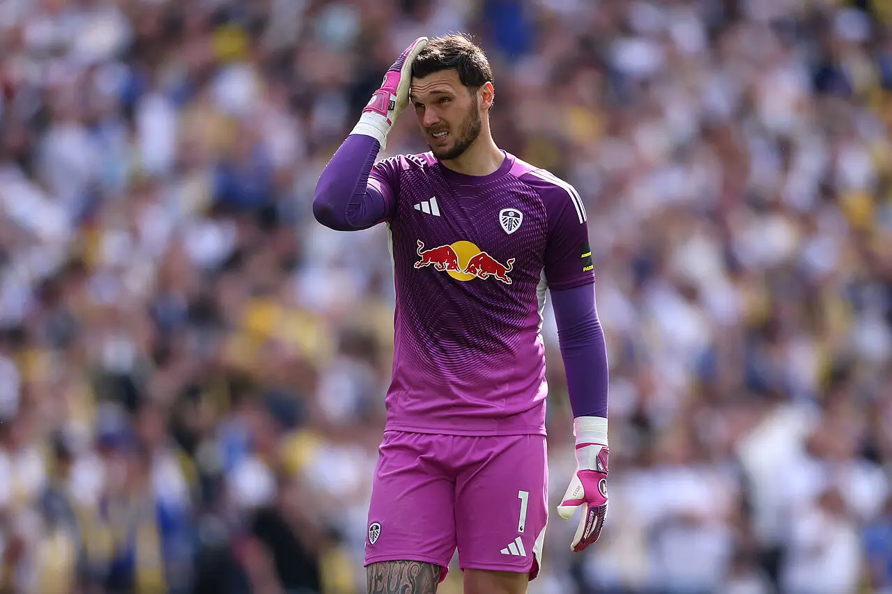 Lucas Perri con la maglia del Leeds United