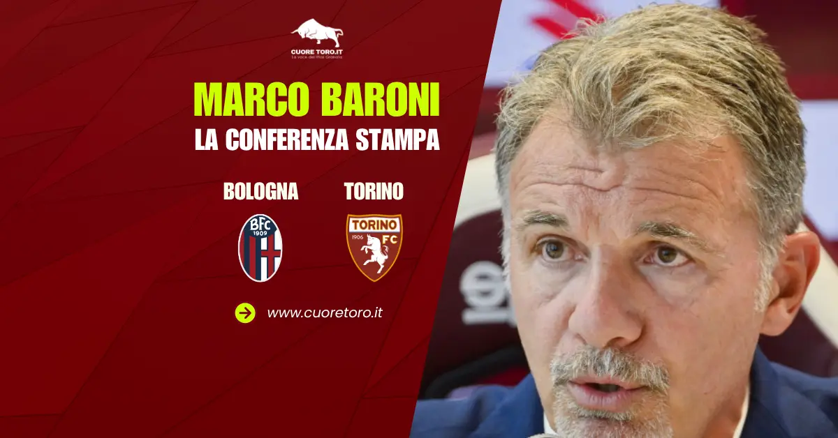 Bologna Torino, Marco Baroni in conferenza stampa