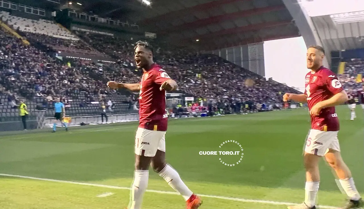 Duvan Zapata gol Udinese-Torino