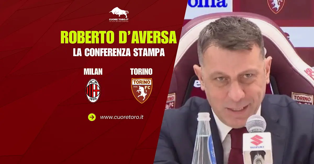 Milan Torino, le parole di D'Aversa alla vigilia della gara in conferenza stampa