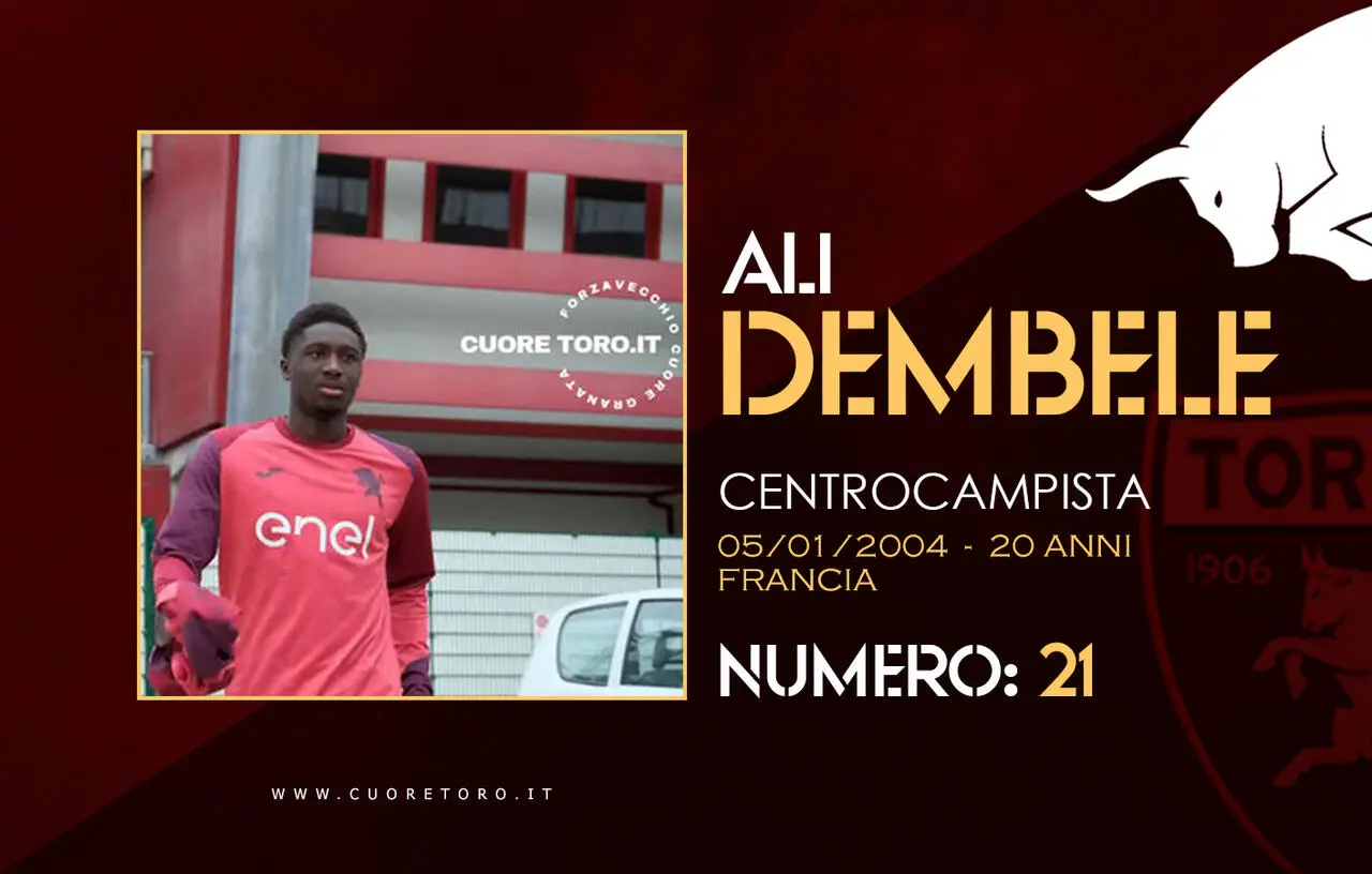 Rosa Torino Fc 2024-2025 - Ali Dembele