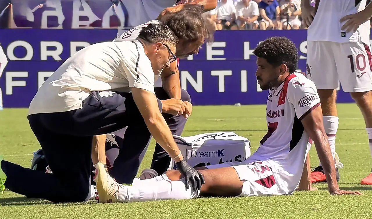 Fiorentina Torino, infortunio per Saul Coco
