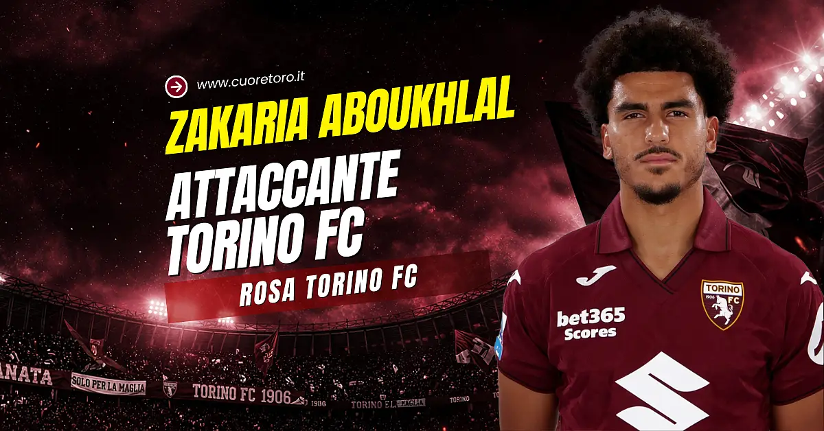 Zakaria Aboukhlal, attaccante del Torino Fc - scheda, news