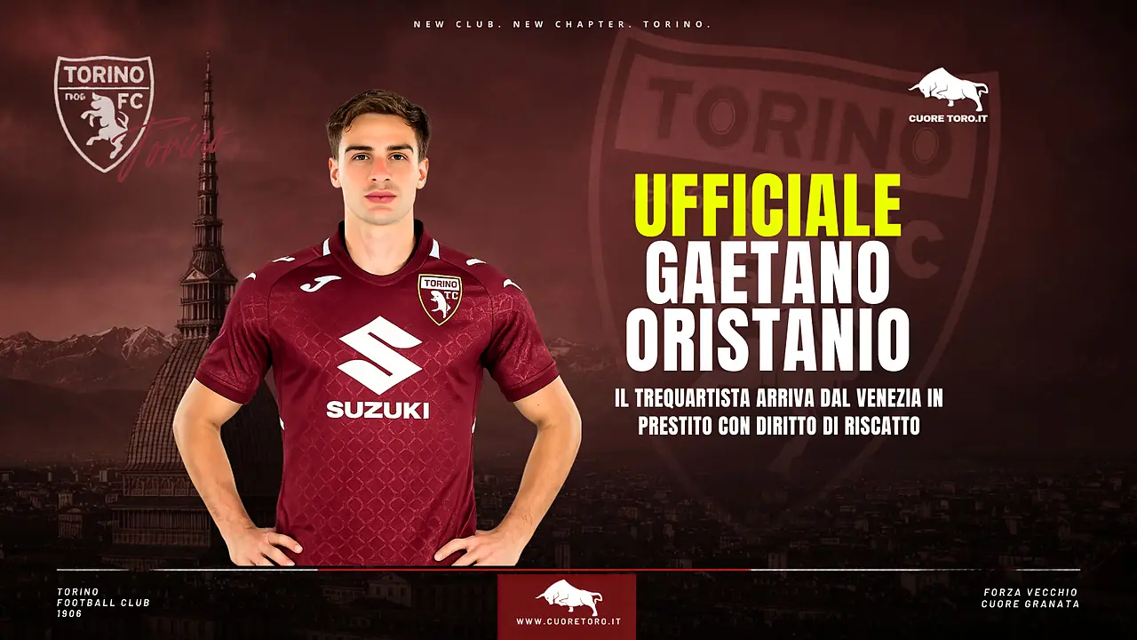 ufficiale gaetano oristanio al torino dal venezia