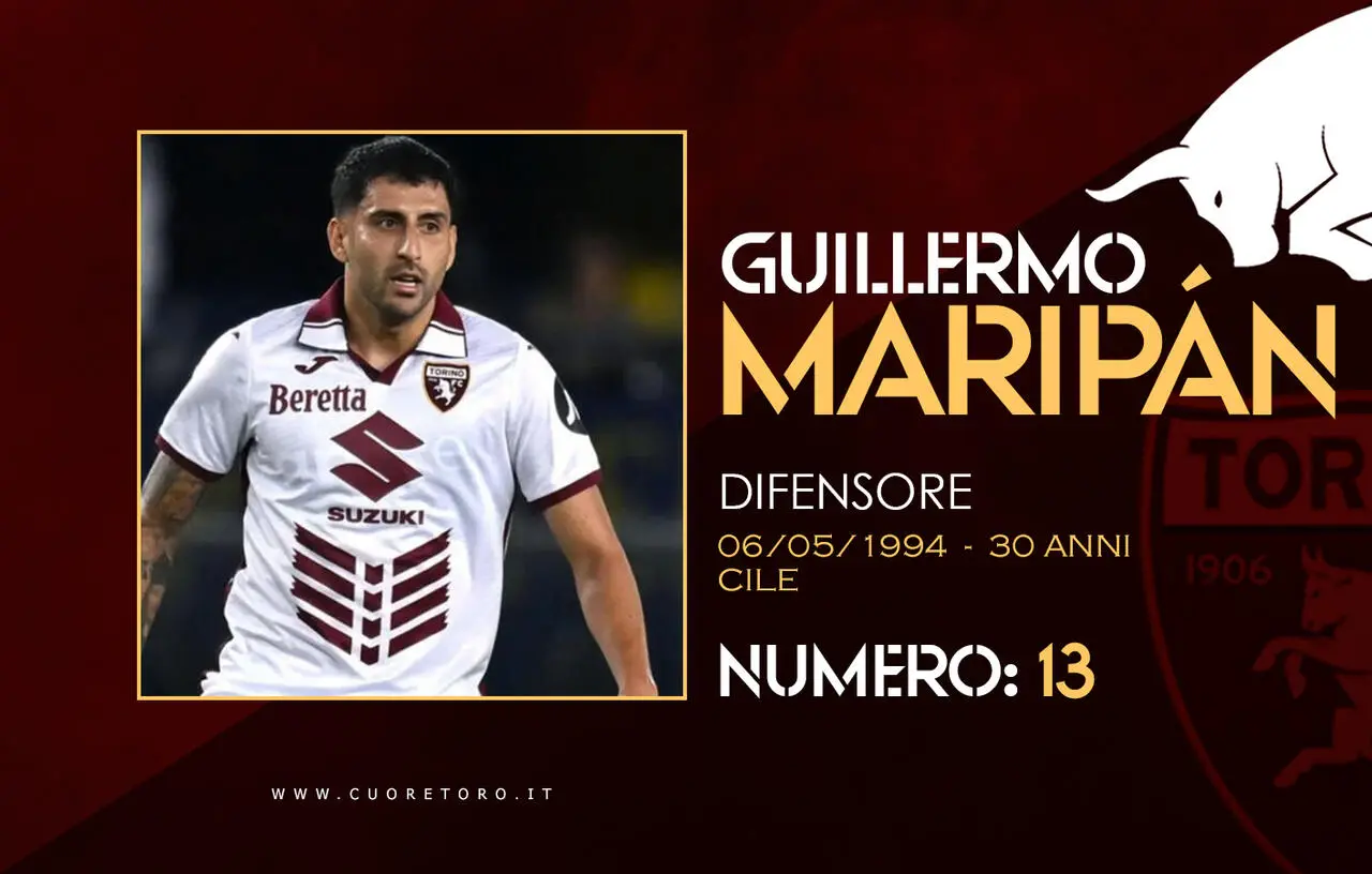 Rosa Torino Fc 2024-2025 - Guillermo Maripan