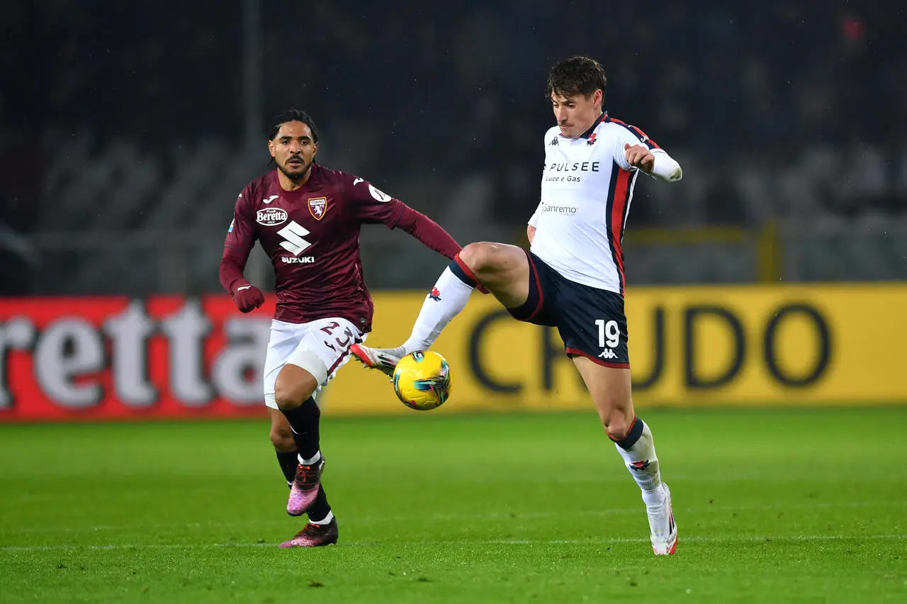 Andrea Pinamonti e Saul Coco in Torino Genoa