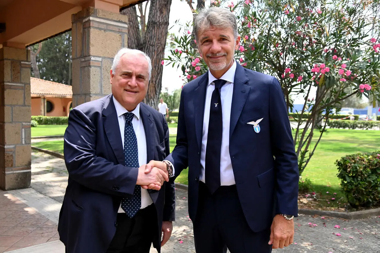 Claudio Lotito e Marco Baroni
