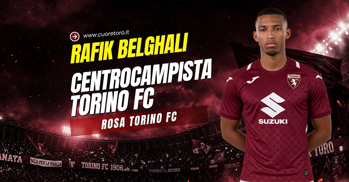 Rafik Belghali, centrocampista del Torino FC