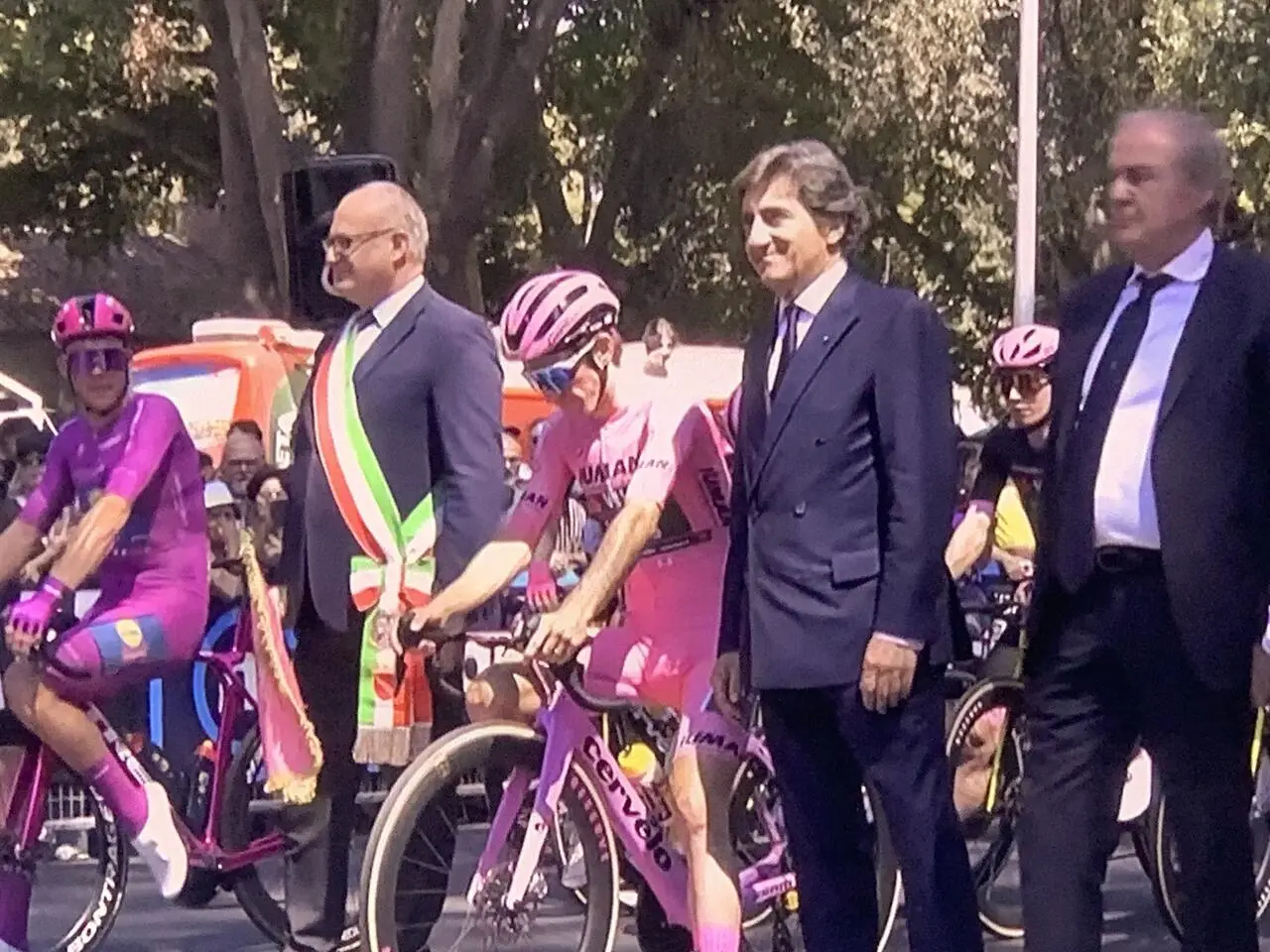 Urbano Cairo all'ultima tappa del Giro d'Italia