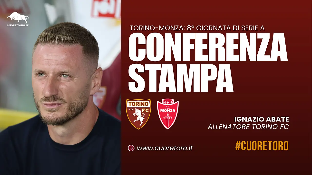 Torino Monza: conferenza stampa di Ignazio Abate