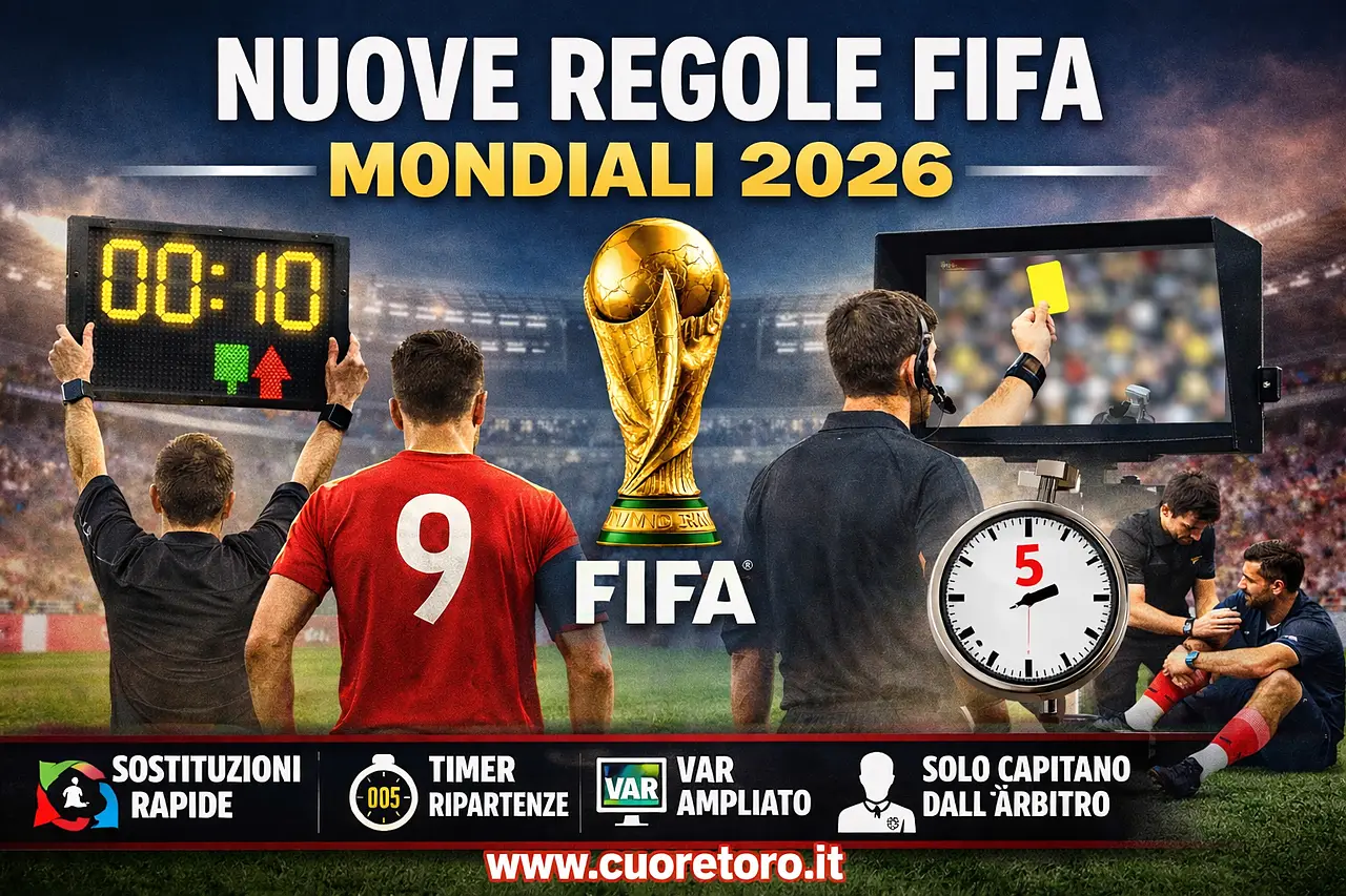 FIFA, nuove regole ai mondiali 2026