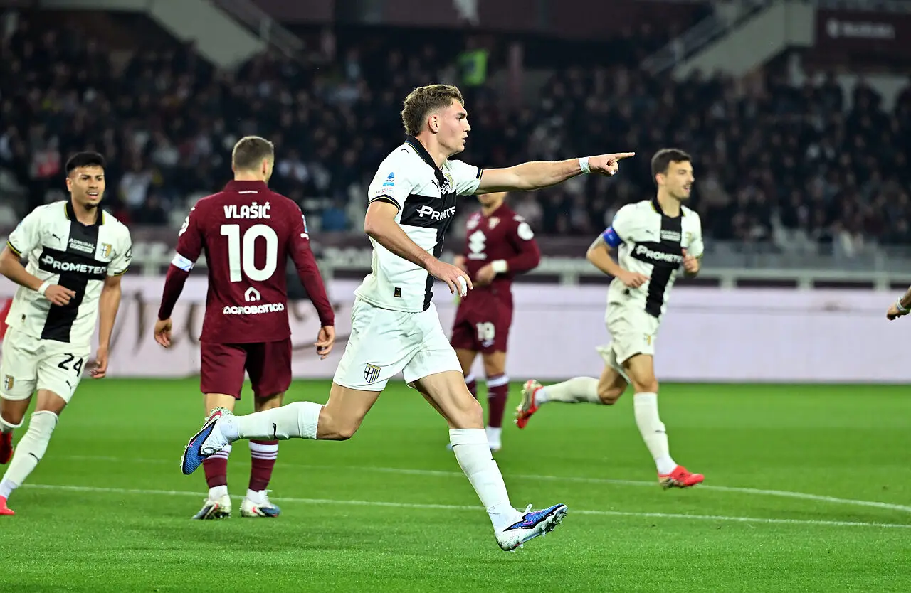 Mateo Pellegrino, autore del gol del momentaneo pareggio in Torino Parma