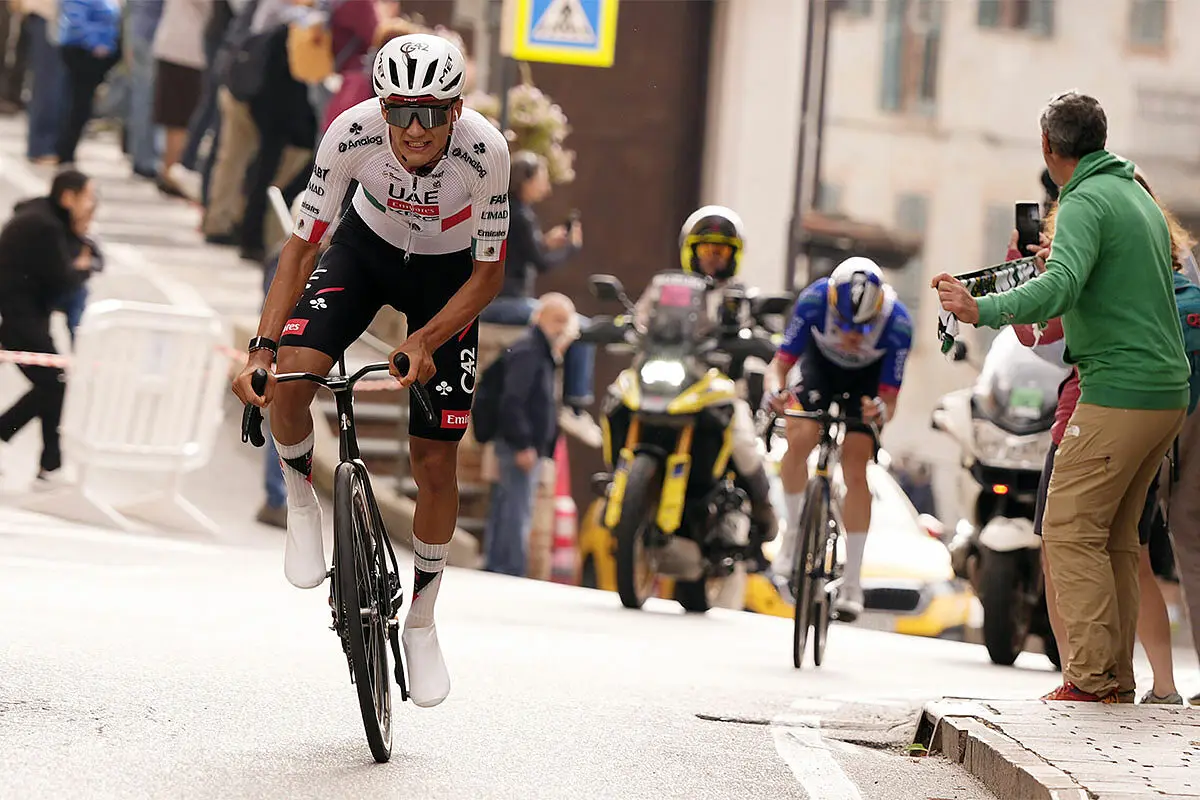 Isaac Del Toro e Finn Fisher-Black al Gran Piemonte 2026 © RCS Sport