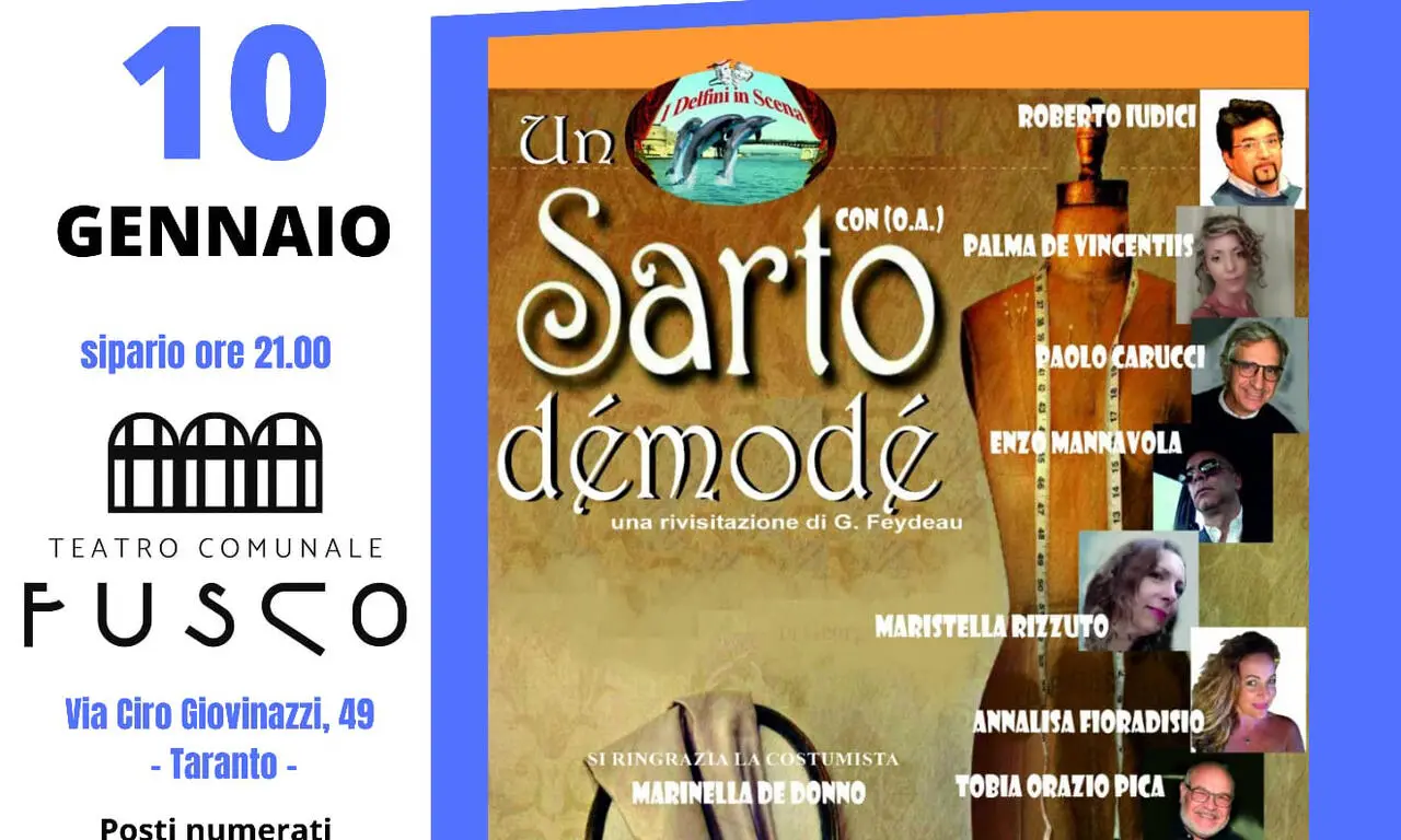 "Premio Città di Taranto" al via con "Sarto demodè"