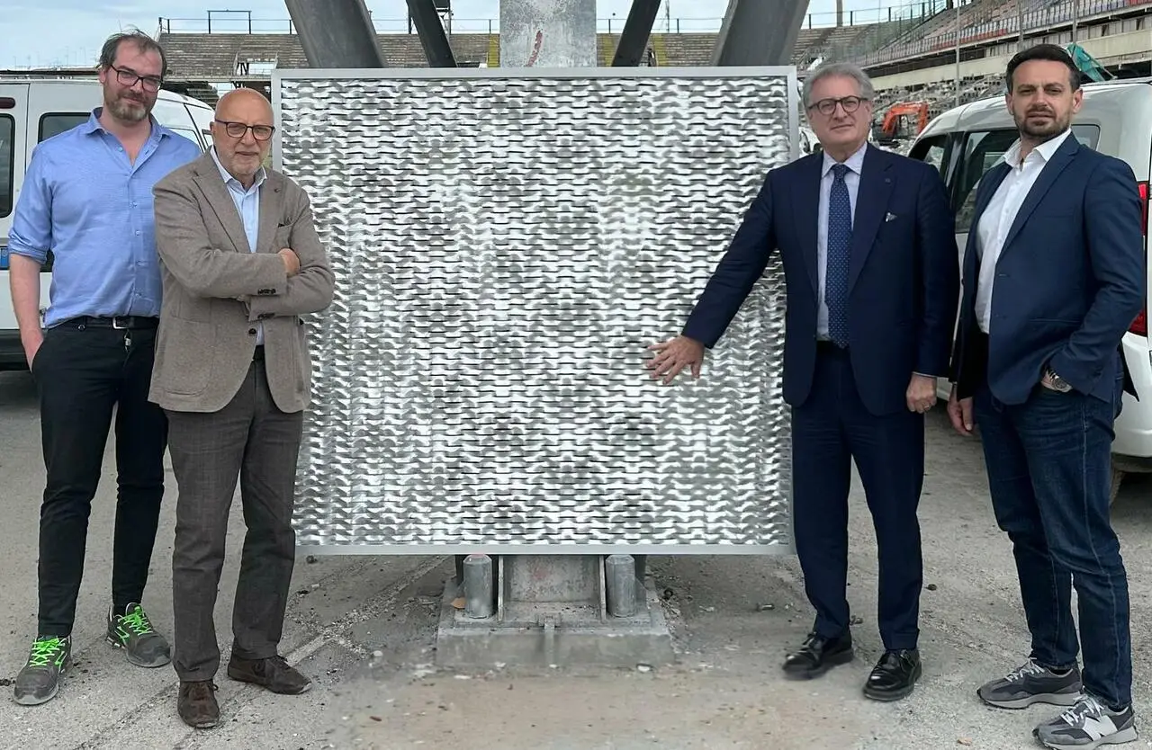 Il sopralluogo allo stadio Erasmo Iacovone