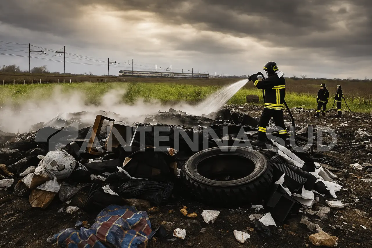Rifiuti illegali (foto Todaro/AntennaSud)