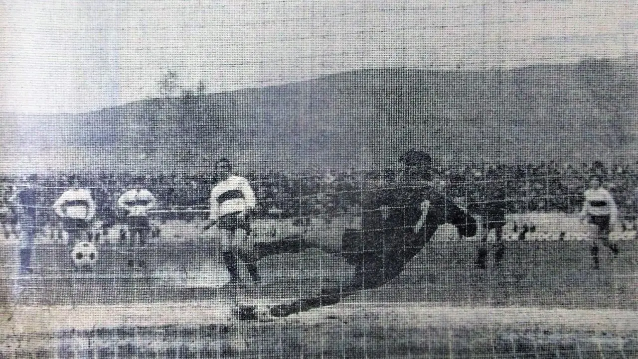 Il rigore di Colautti in Casertana-Taranto 1-1 dell’11 aprile 1971