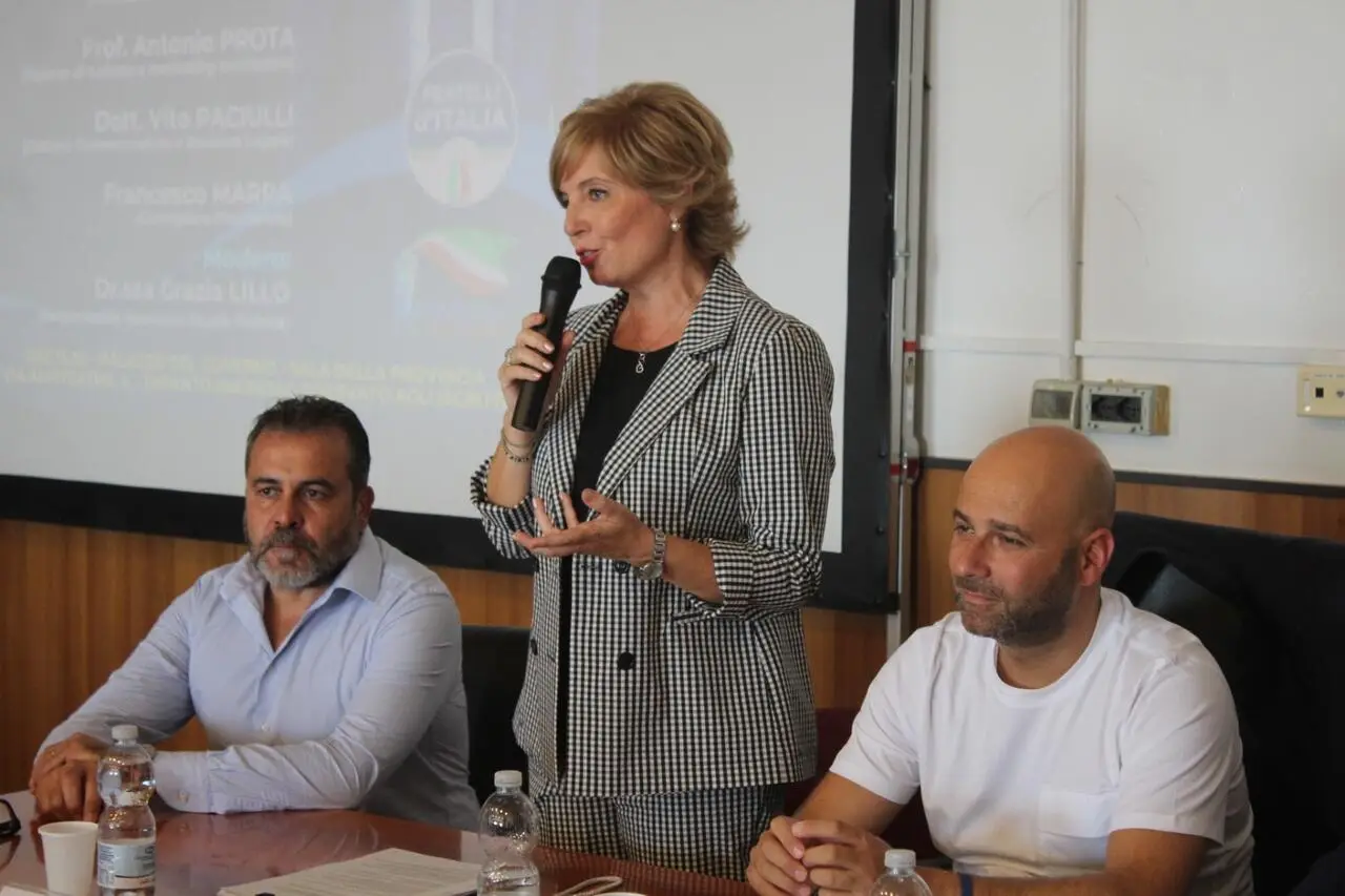 Da sx: Giovanni Maiorano, Grazia Di Lillo, Michele Picaro