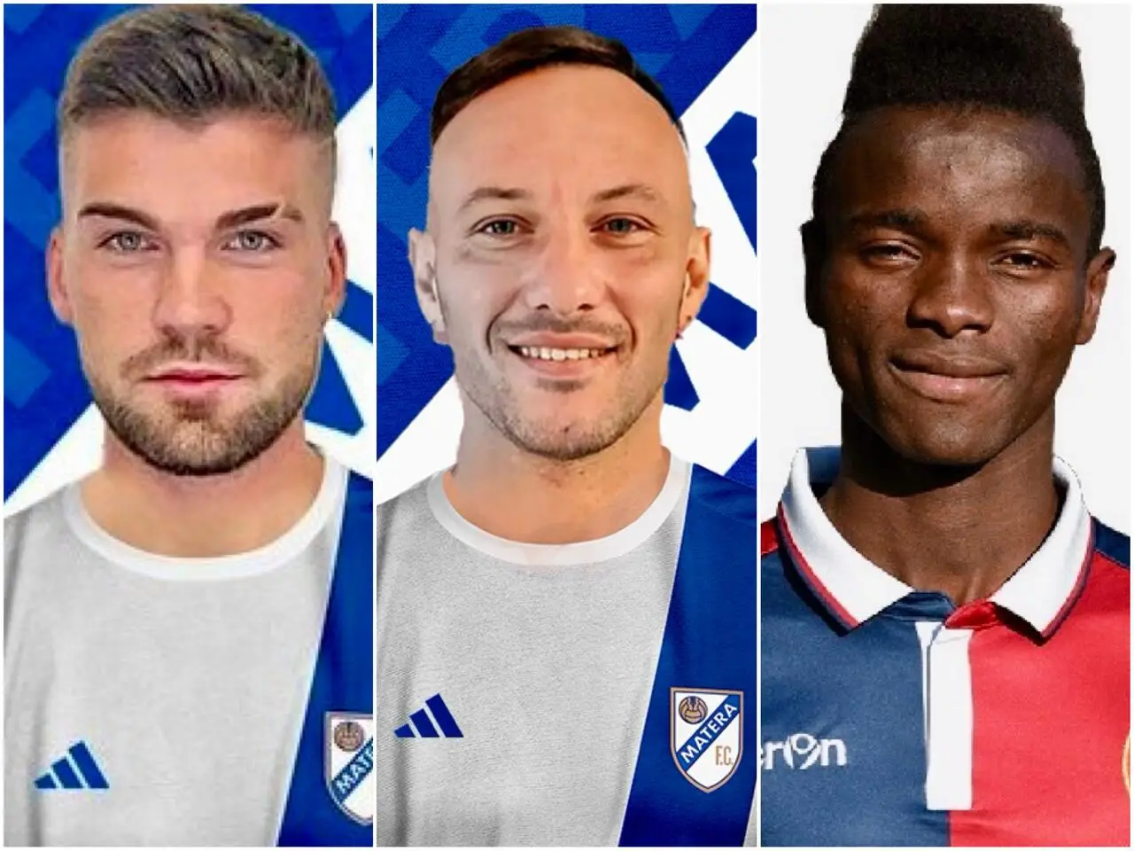 Da sx: Rocco Casiello, Matteo Di Piazza, Moussa Souare