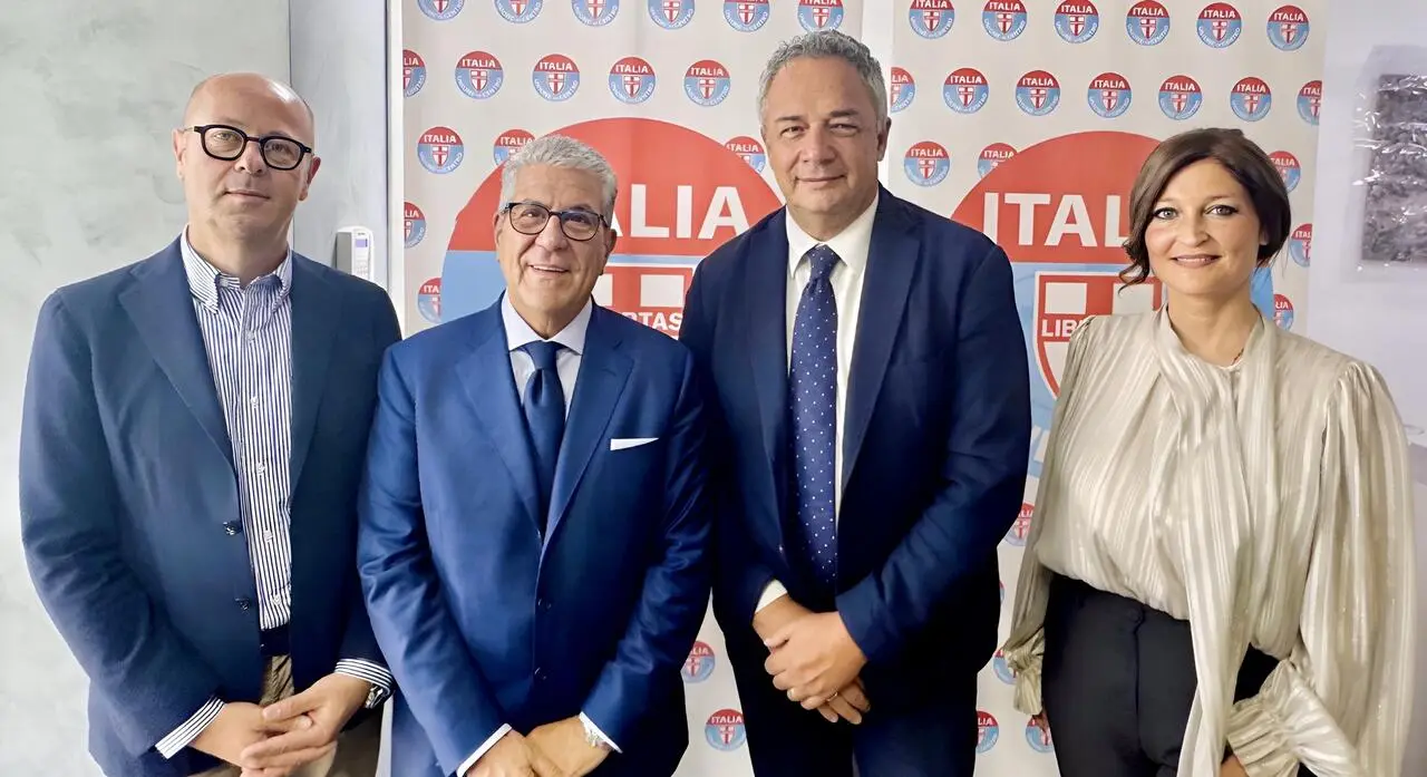 Da sx: Marco Natale, Gianfranco Chiarelli, Francesco D’Errico e Roberta Zaccaria