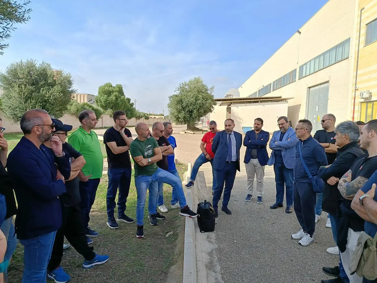 Melucci in visita allo stabilimento Hiab