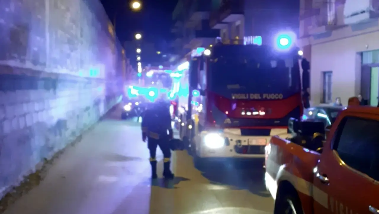 Incendio in via Cugini 19