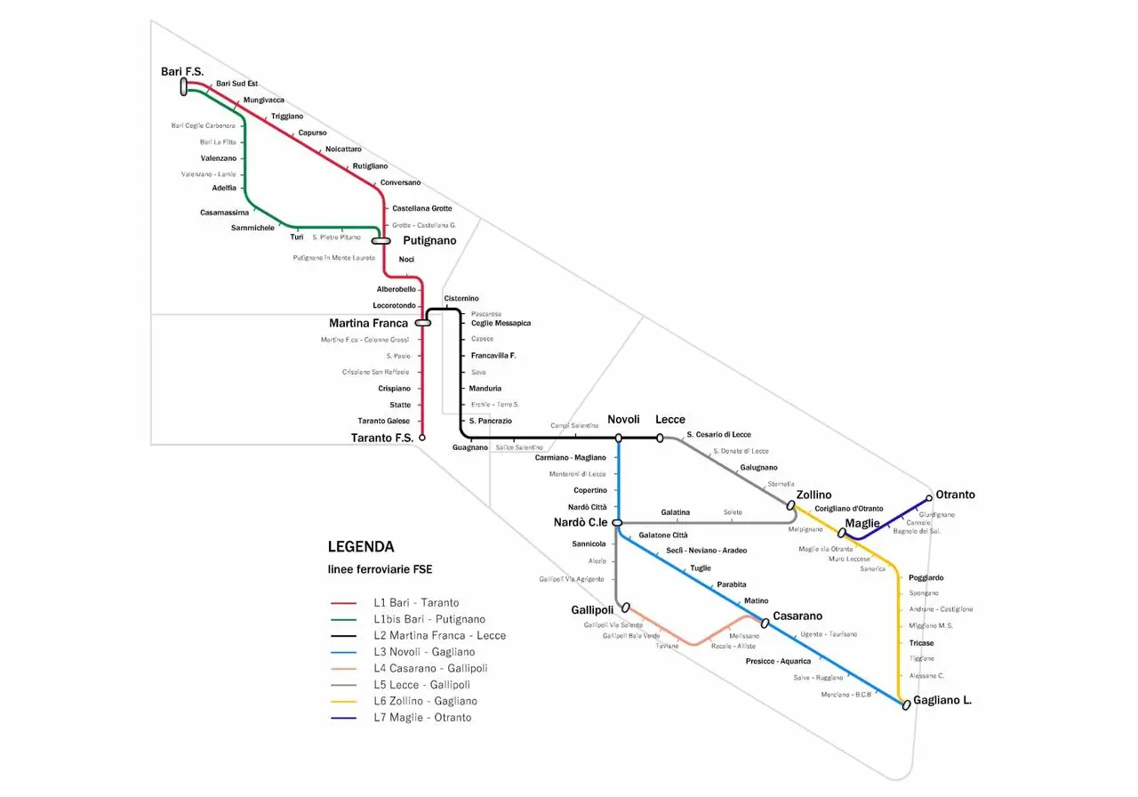 Ferrovie del Sud Est: al via i cantieri del PNRR, variazioni alla circolazione