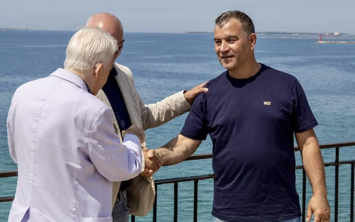 Coach Graziosi col presidente Bongiovanni