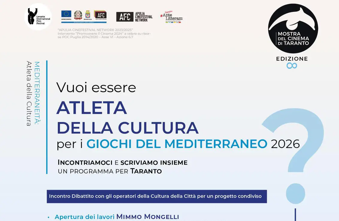 Atleti della Cultura per i Giochi del Mediterraneo 2026