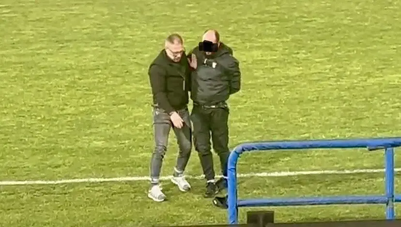 Il tifoso del Foggia fermato per aver colpito al volto, con uno schiaffo, uno steward