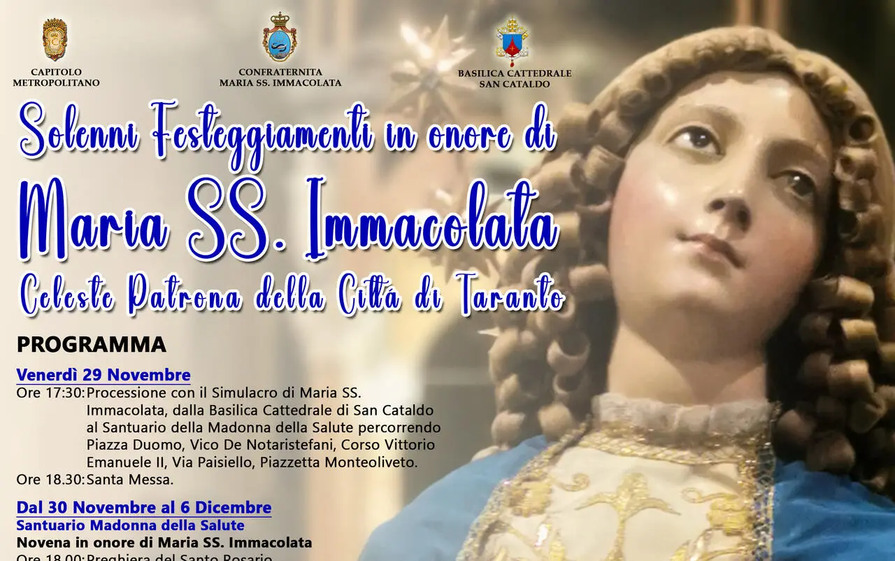 Festeggiamenti in onore di Maria Immacolata