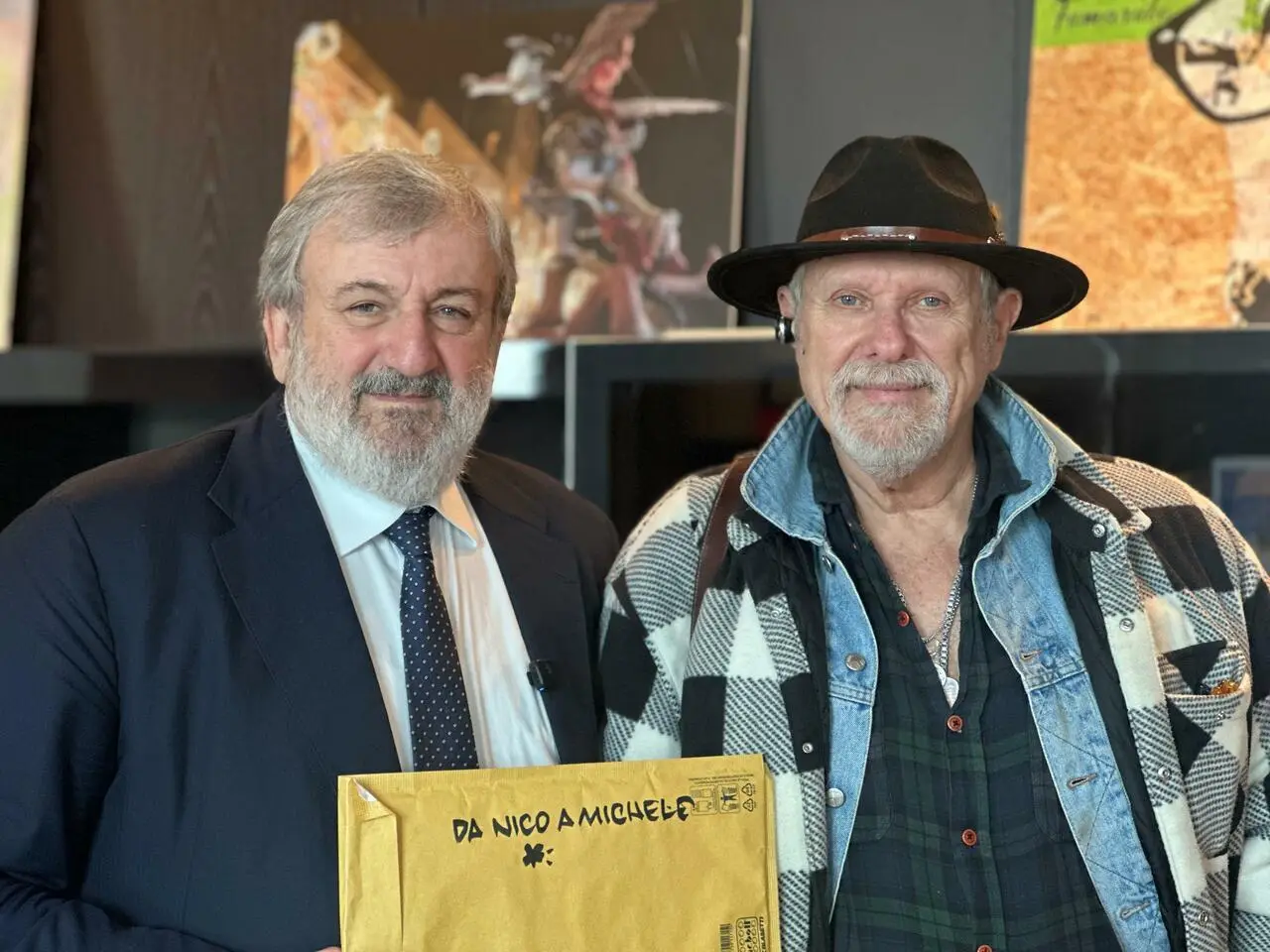 Michele Emiliano e Nico Pillinini