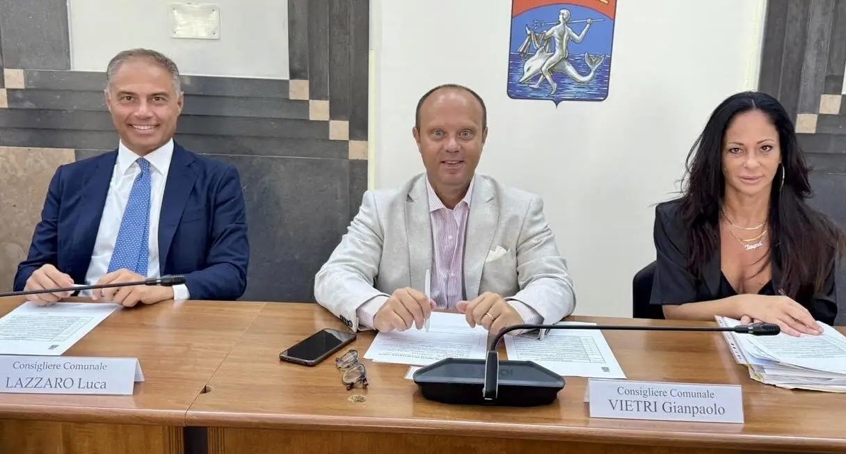 Da dx: Tiziana Toscano, Giampaolo Vietri e Luca Lazzaro