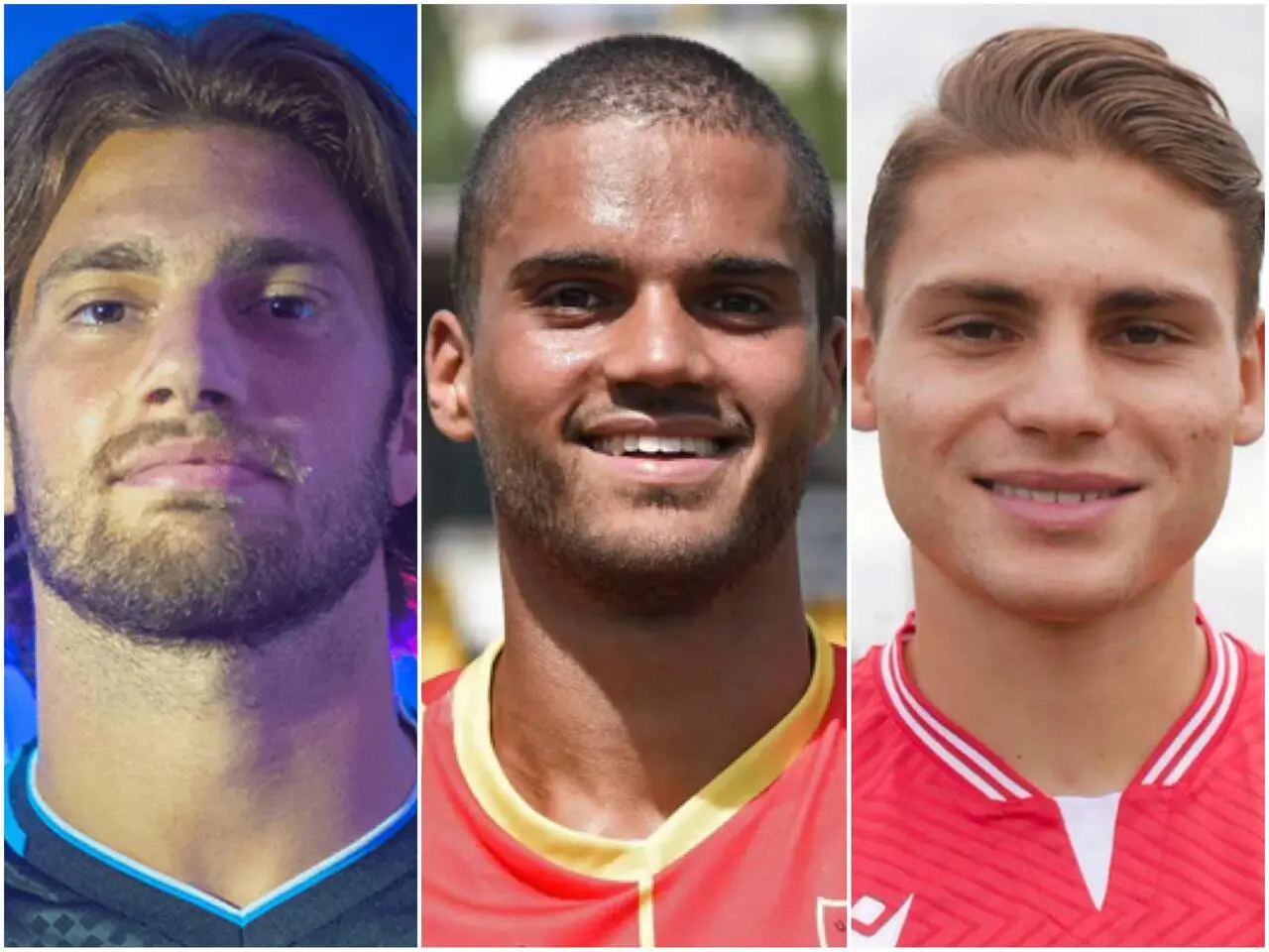 Da sx: Mattia Del Favero, Gabriel Meli e Francesco Verde