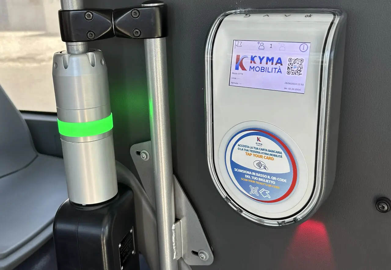 Nuova validatrice Kyma Mobilità
