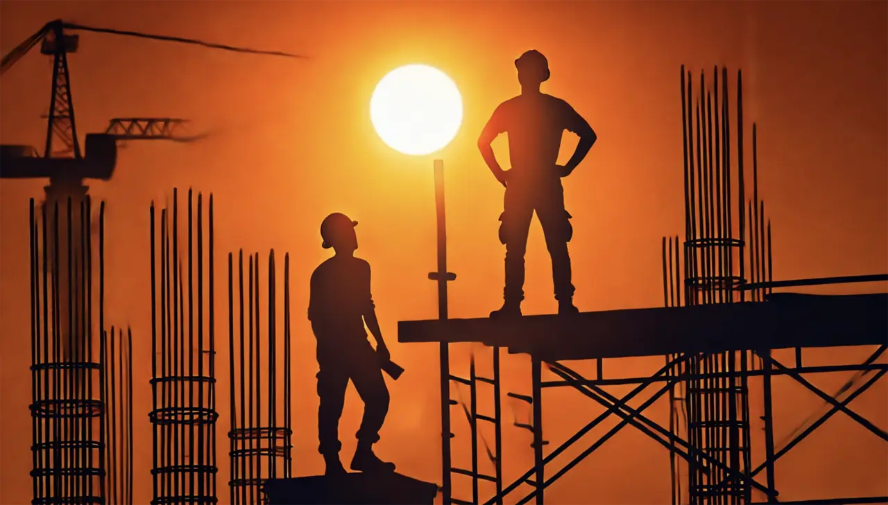 Emergenza caldo estivo per i lavoratori (foto AI Massimo Todaro)