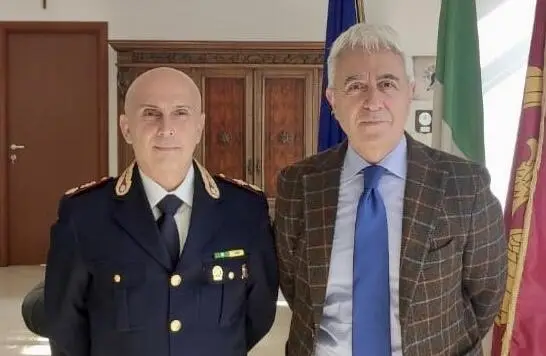 Da sx: Maurizio Scialpi e il questore Massimo Gambino